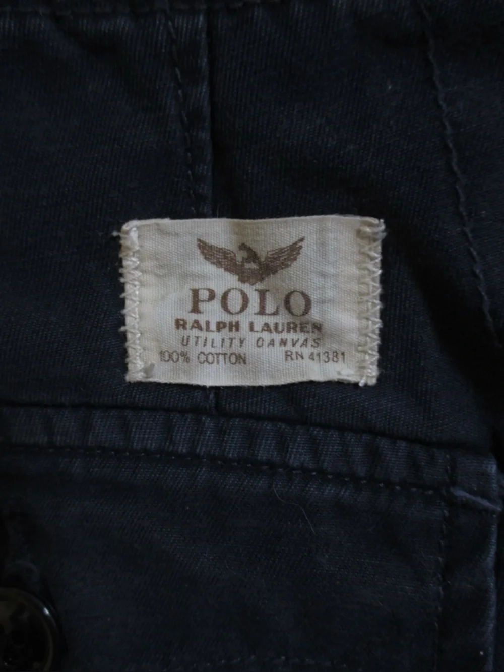 Polo Ralph Lauren Men’s Navy 100% Cotton Cargo Shorts Size 33 Classic Fit
